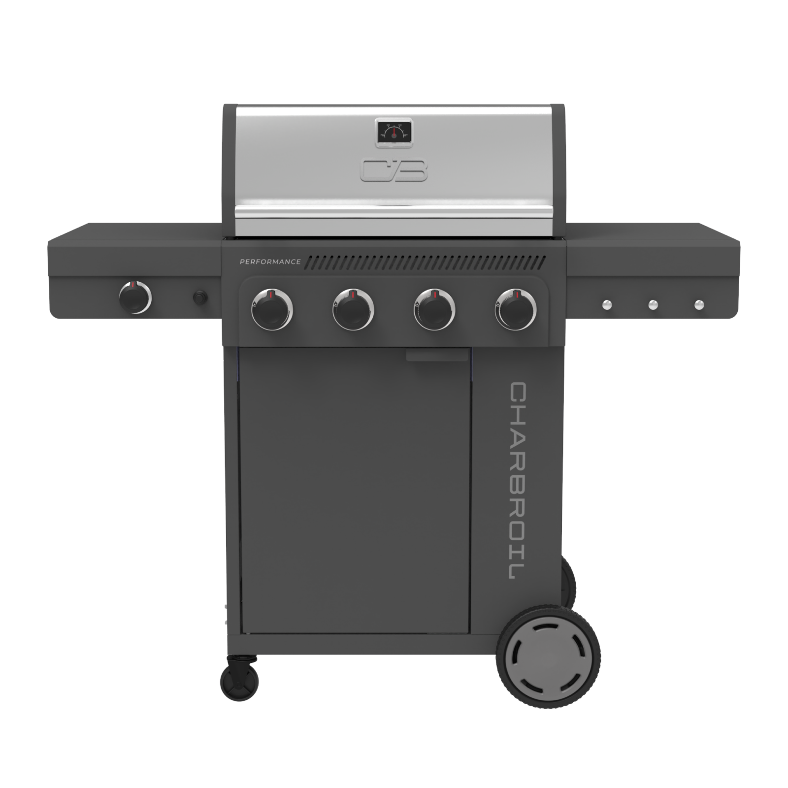 FlavorMax™ 4 Burner Gas Grill Cabinet with Side Burner