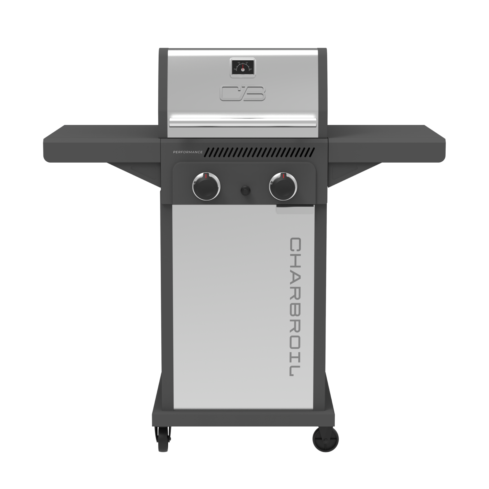 FlavorMax™ 2 Burner Gas Grill Cabinet with Foldable Side Shelves