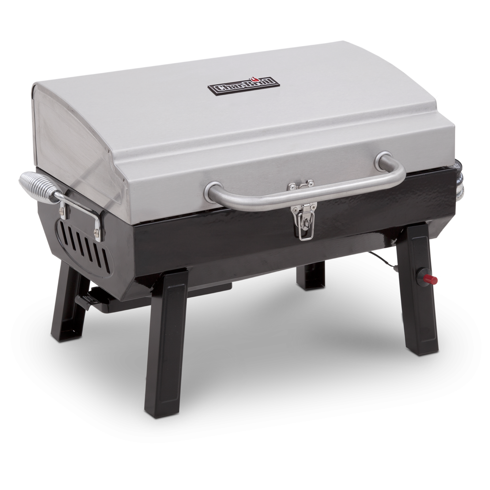1-Burner Portable Propane Gas Grill – Stainless Steel