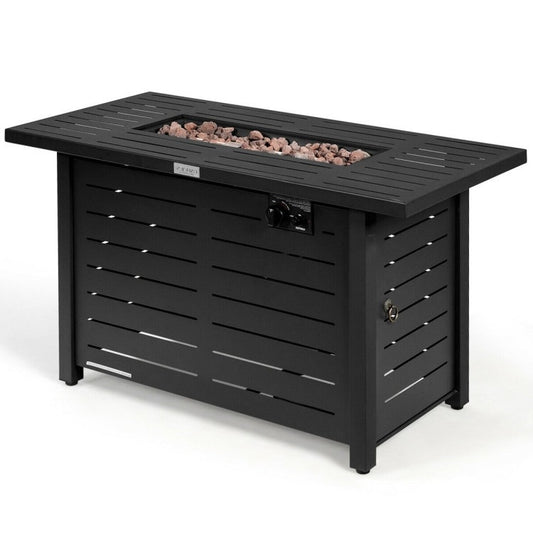 Rectangular Portable LP Gas Propane Fire Pit Table