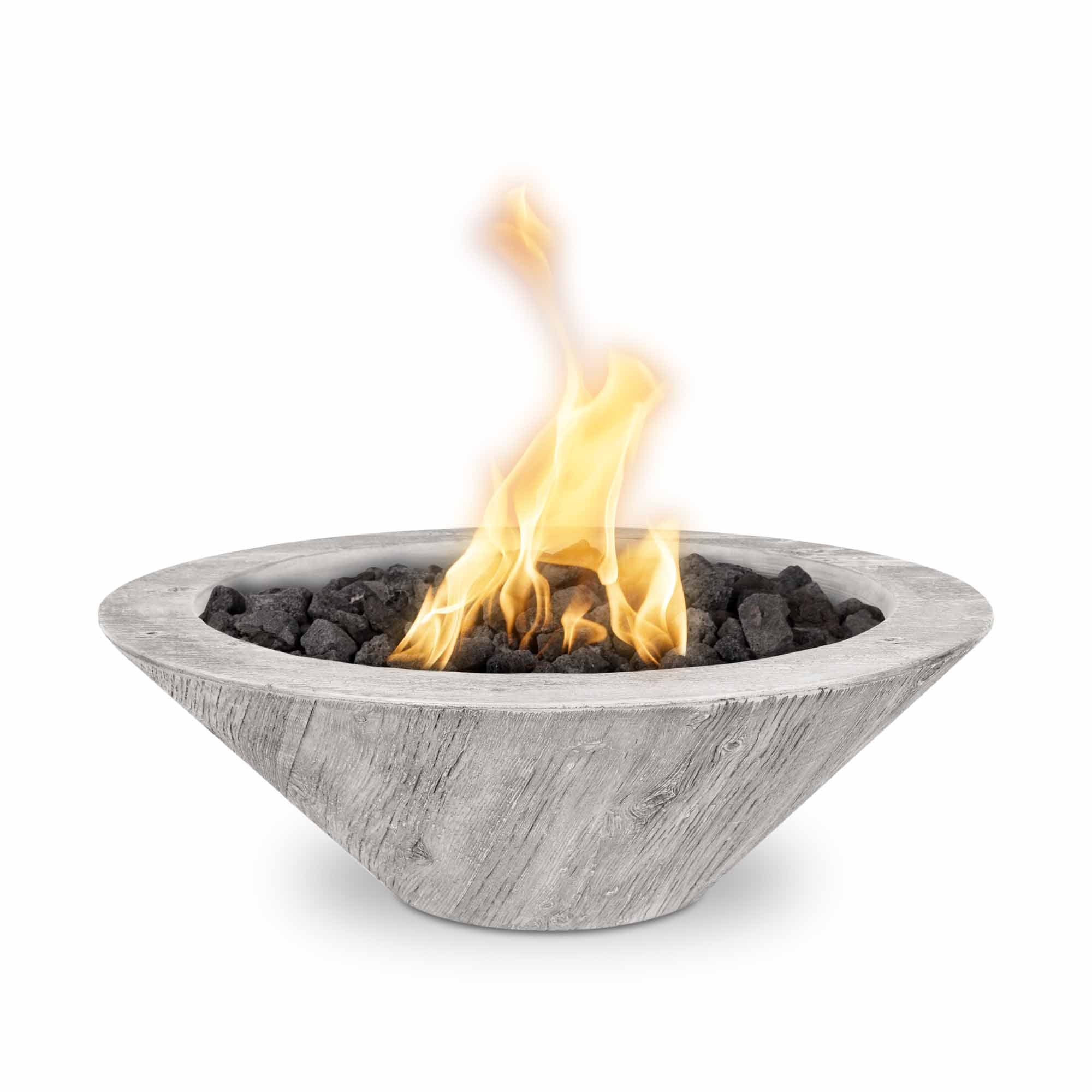 Cazo Ivory Wood Grain Fire Bowl