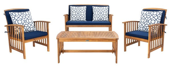 Rocklin 4 Piece Outdoor Living Set with Pillows