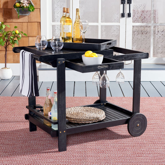 Orland Tea Trolley – Portable Acacia Wood Serving Cart