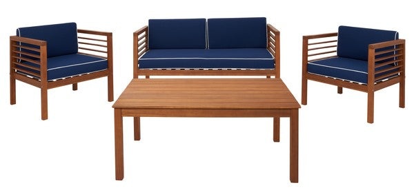 Alda 4 Piece Outdoor Living Set with Cushions