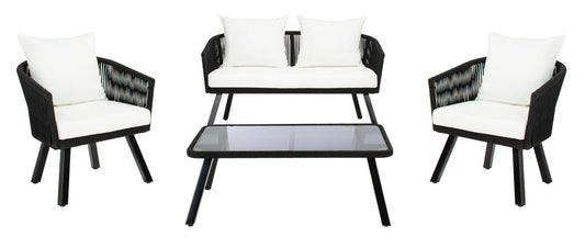 Belmi 4 Piece Rope Outdoor Living Set