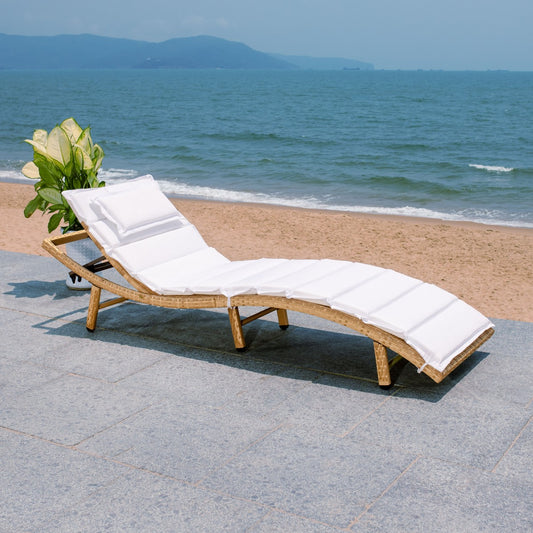 Colley Sunlounger – PE Rattan Frame with Cushion Comfort for Outdoor Lounging