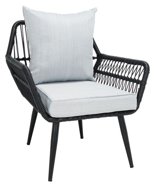 Londyn 3 Piece Outdoor Lounge Set – Wicker Armchairs with Accent Table