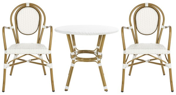 Rosen 3 Piece Bistro Set – Compact Outdoor Table & Chairs for Patio, Garden, or Balcony