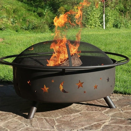 Weather Resistant Steel Wood Burning Fire Pit