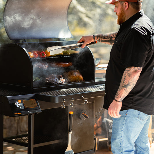 Tahoma® 1200A DLX Auto-Feed Charcoal Smoker & Grill with Wi-Fi