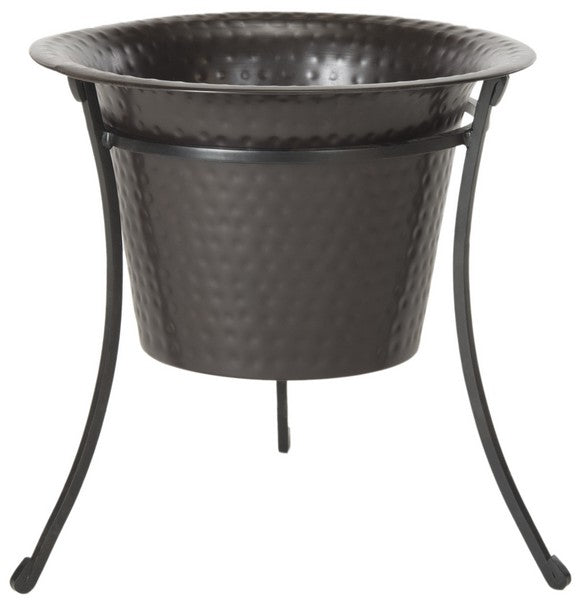 Barbados Fire Pit – Compact Hammered Iron Wood-Burning Fire Pit