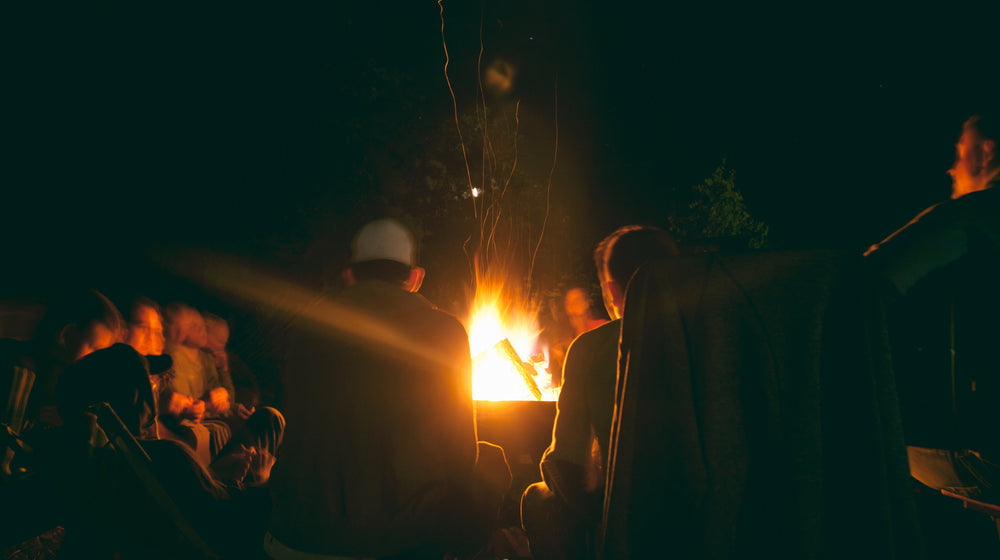 Gathering Around the Flames of the Fire Pit