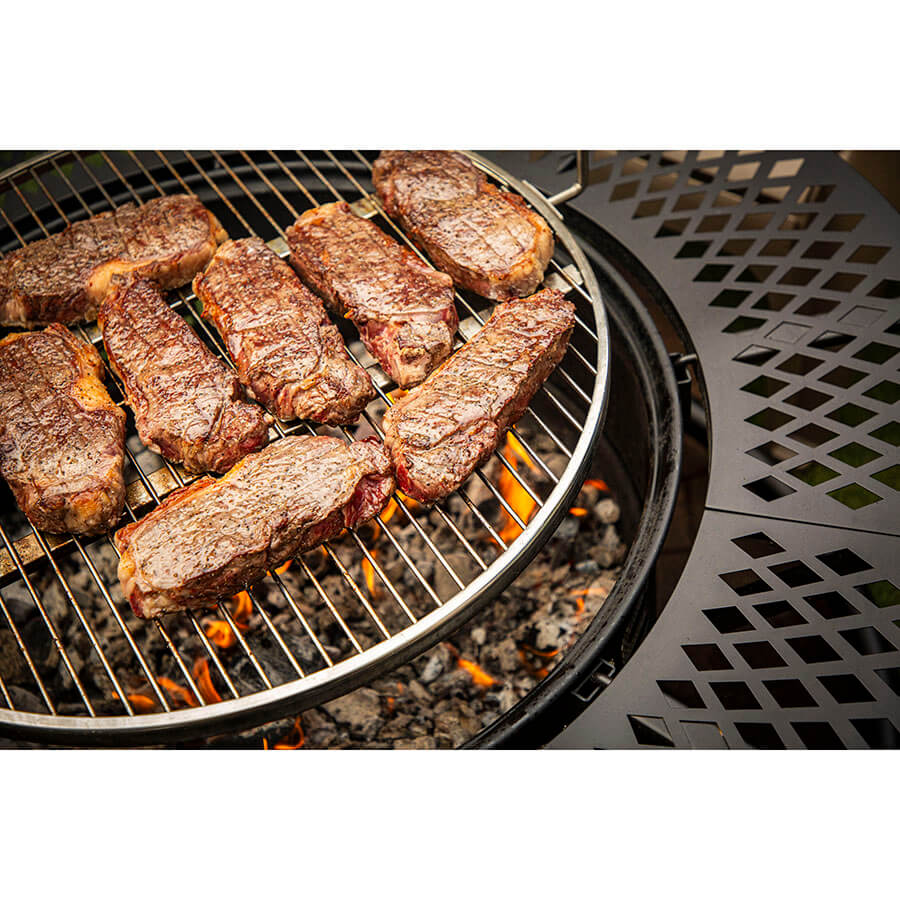 Pit Boss Cowboy 2-in-1 Outdoor Wood Fire Pit with Swivel Cooking Grate