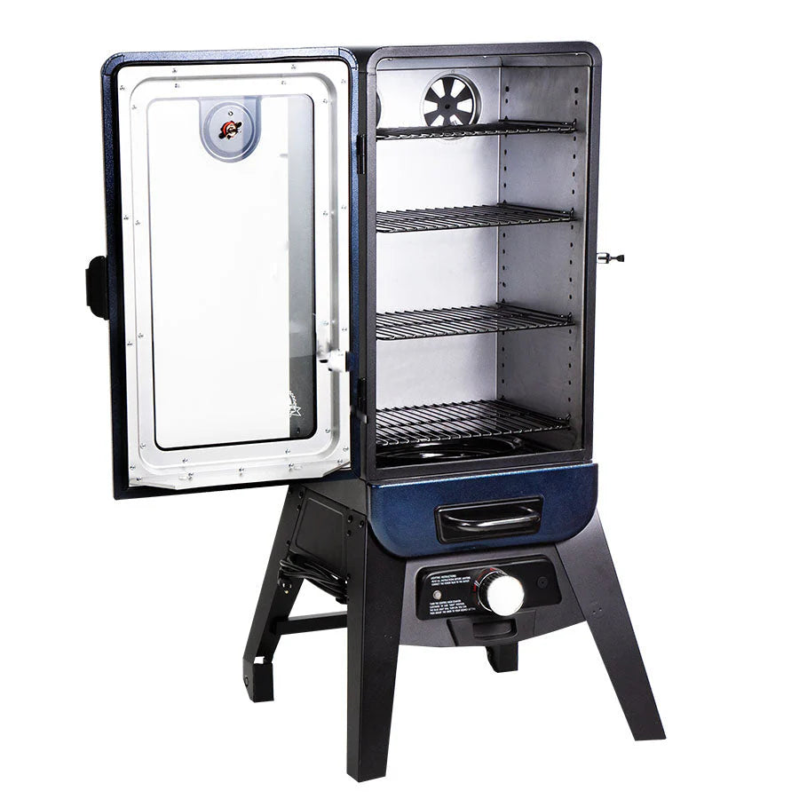 Pit Boss 3-Series Analog Vertical Smoker – Blue Hammertone