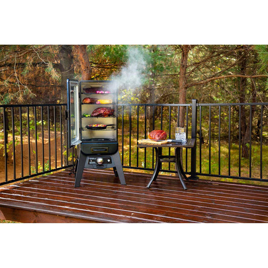 Pit Boss 3-Series Analog Vertical Smoker – Blue Hammertone