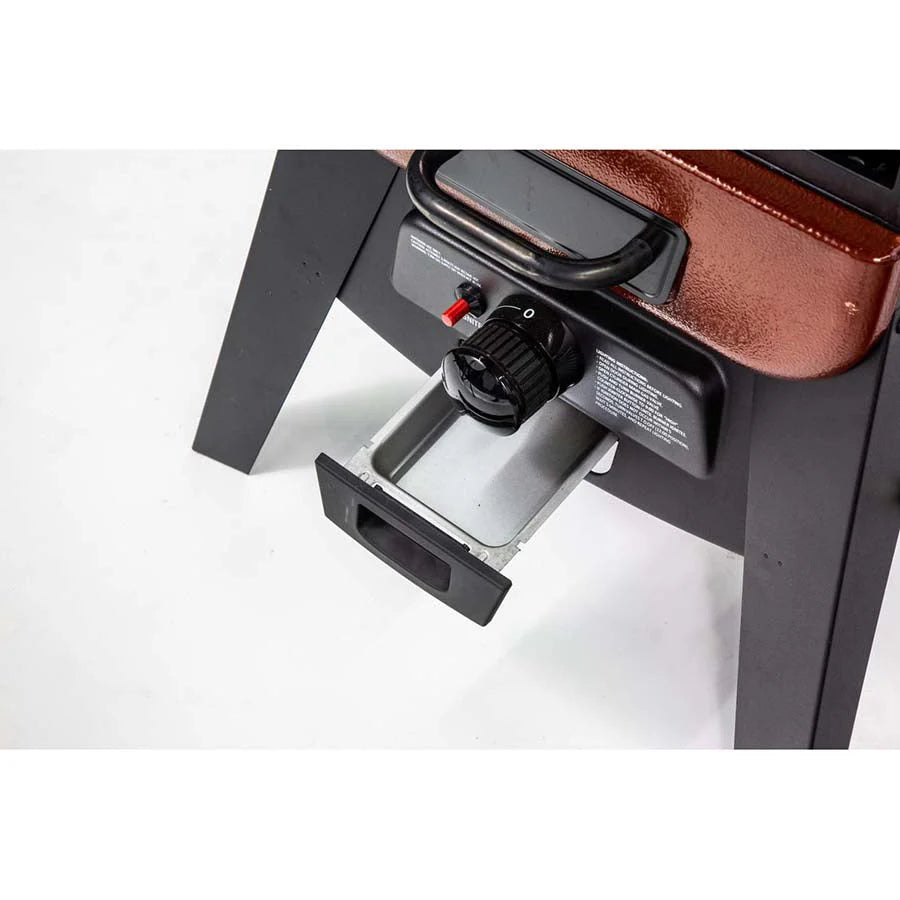 Pit Boss 3-Series Gas Vertical Smoker, Red Hammertone