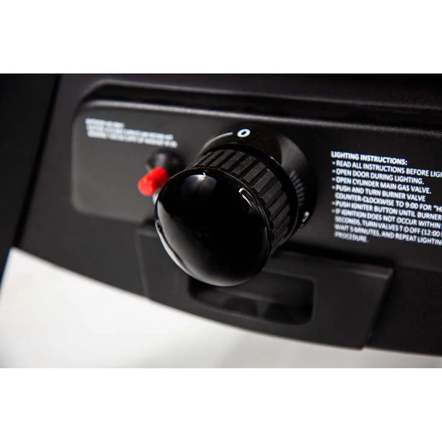 Pit Boss 3-Series Gas Vertical Smoker, Red Hammertone