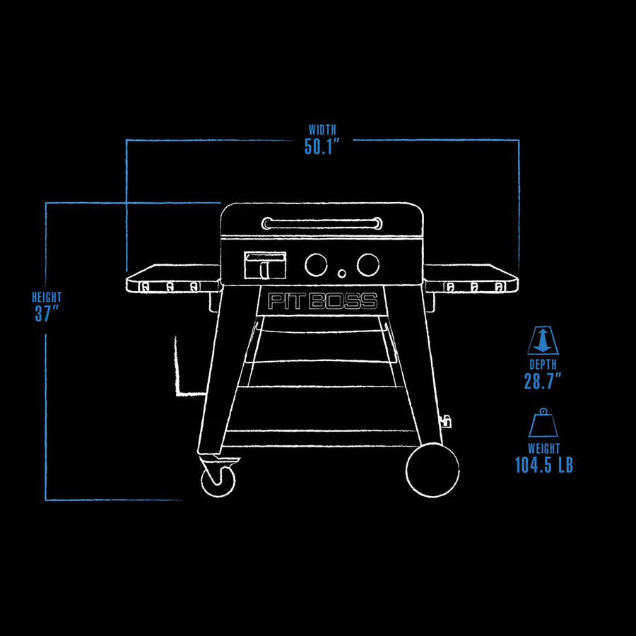 Pit Boss Ultimate 2-Burner Lift-Off Griddle