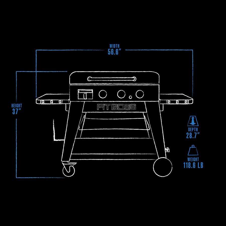 Pit Boss Ultimate 3-Burner Lift-Off Griddle