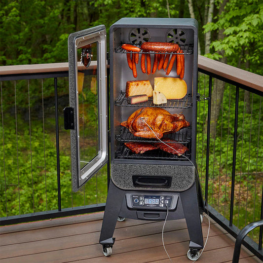 Pit Boss® 3-Series Digital Vertical Smoker – Silver Hammertone