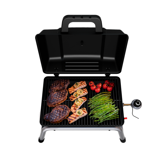 1-Burner Portable Propane Gas Grill – Black