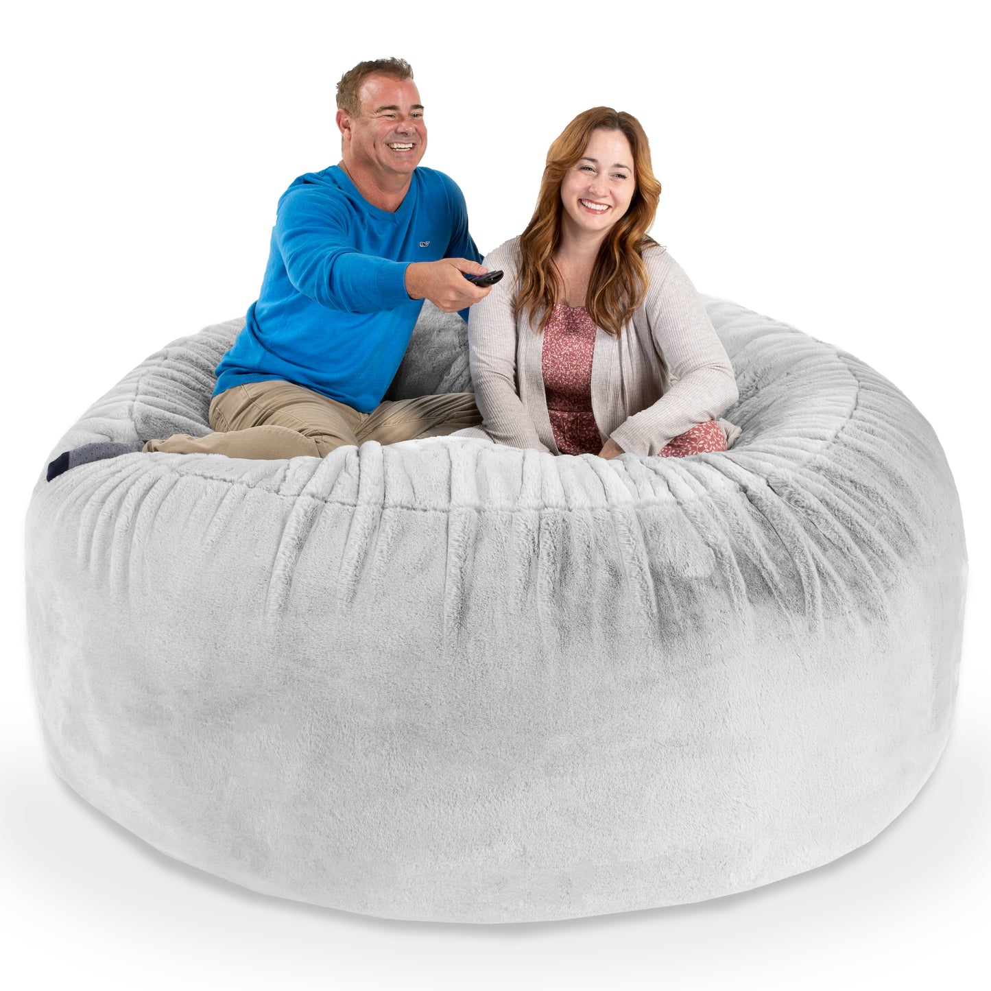 Premium Faux Rabbit Fur Giant Bean Bag Chair