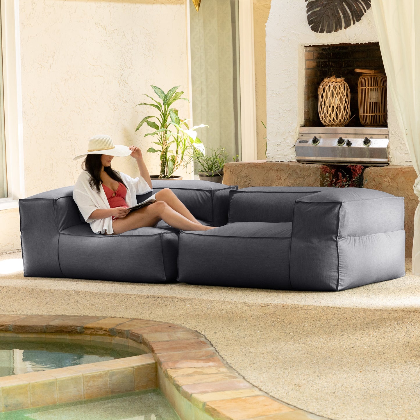 Baya Modular Outdoor Luxurious Soft Seating Loveseat