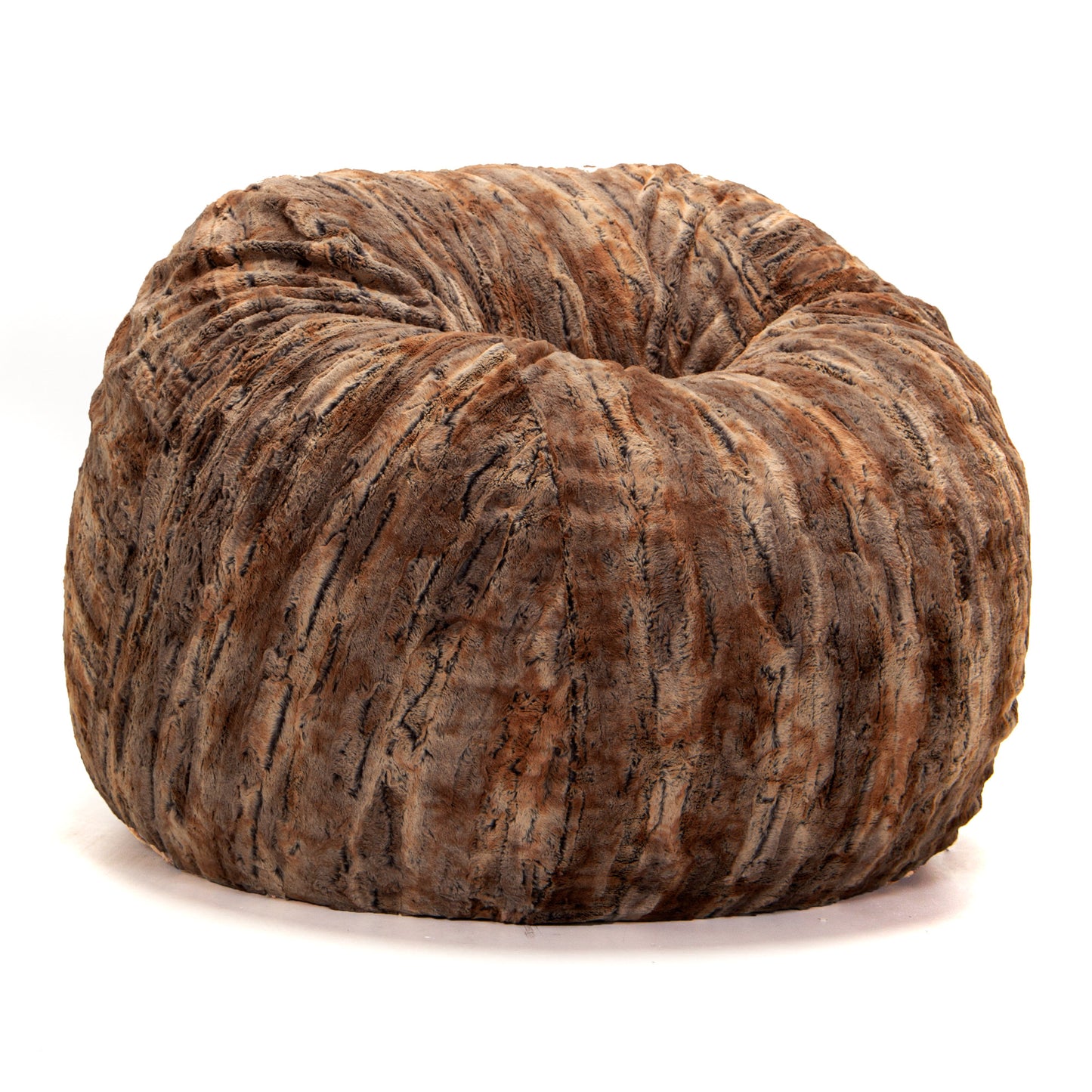 Premium Faux Fur Round Bean Bag