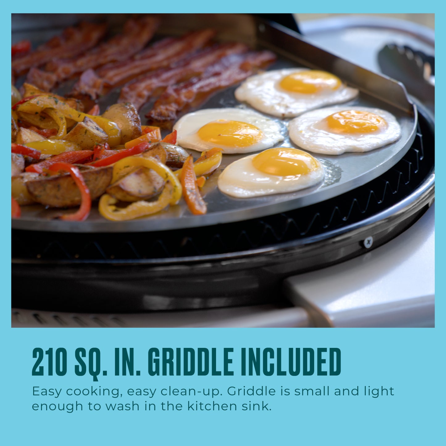 Bistro Pro™ Electric Grill & Griddle + Charcoal Mode