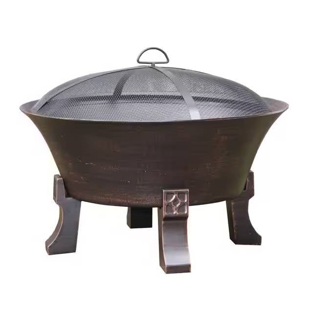 Outdoor Cast Iron Fire Pit 26 inch