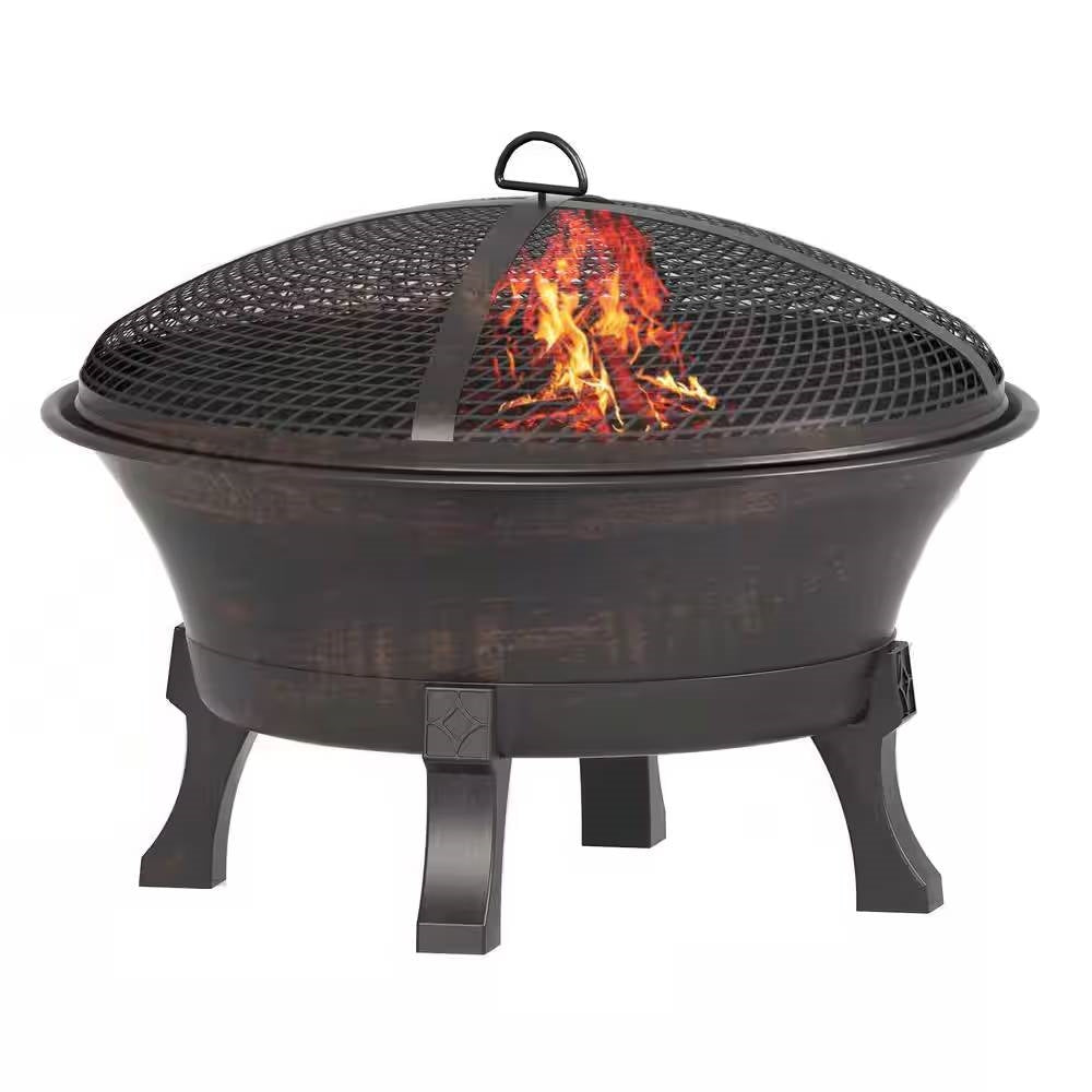 Outdoor Cast Iron Fire Pit 26 inch