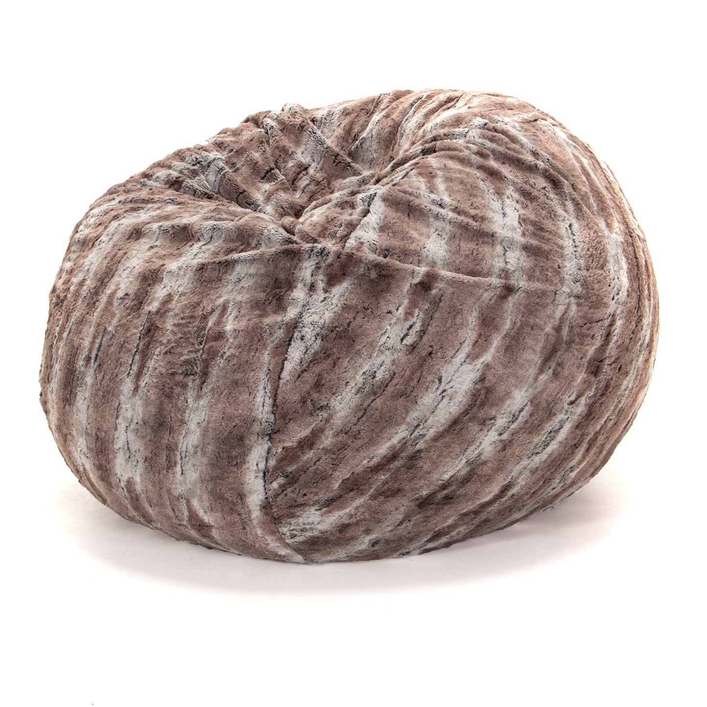 Premium Faux Fur Round Bean Bag