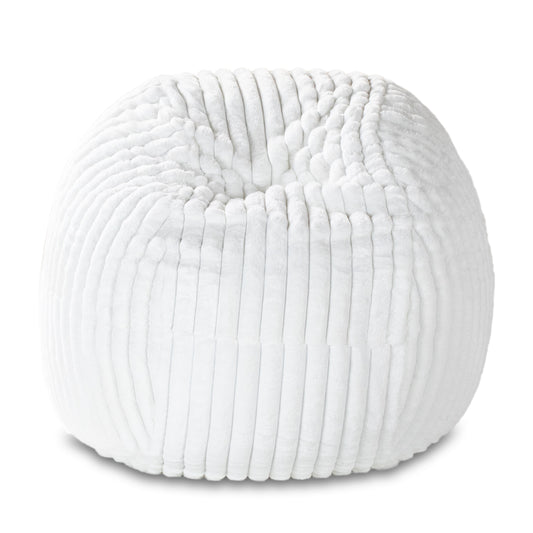 Luxe Faux Fur Bean Bag Chair -Striped