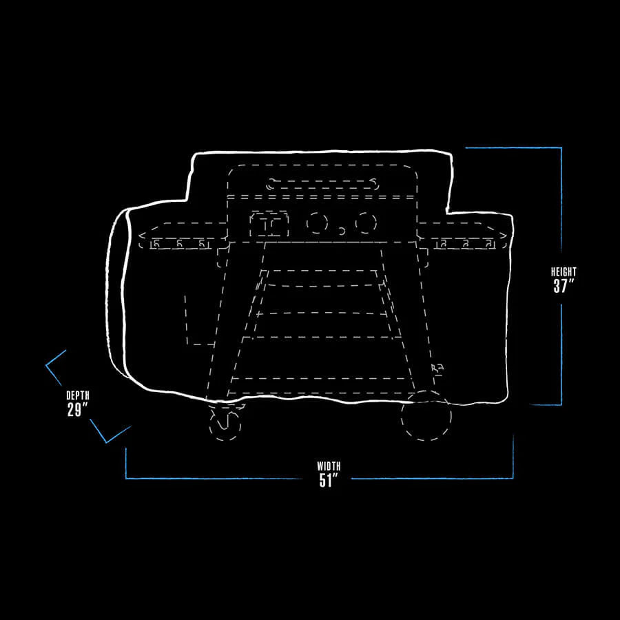 Pit Boss 2-Burner Ultimate Griddle Cover – Heavy-Duty, Weather-Resistant, Custom Fit