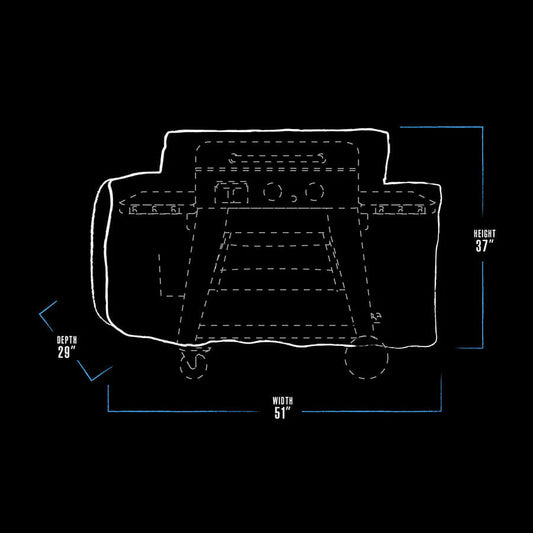 Pit Boss 2-Burner Ultimate Griddle Cover – Heavy-Duty, Weather-Resistant, Custom Fit