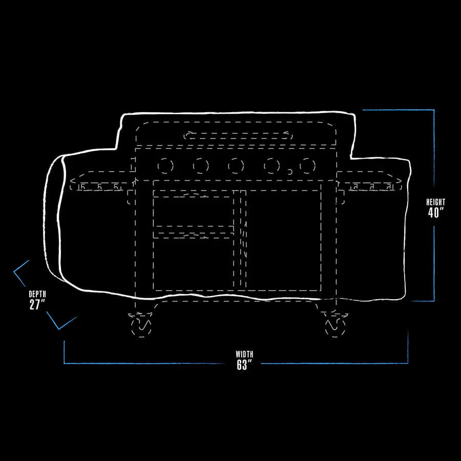 Pit Boss 5-Burner Ultimate Griddle Cover – Heavy-Duty, Custom-Fit, Weather-Resistant Protection
