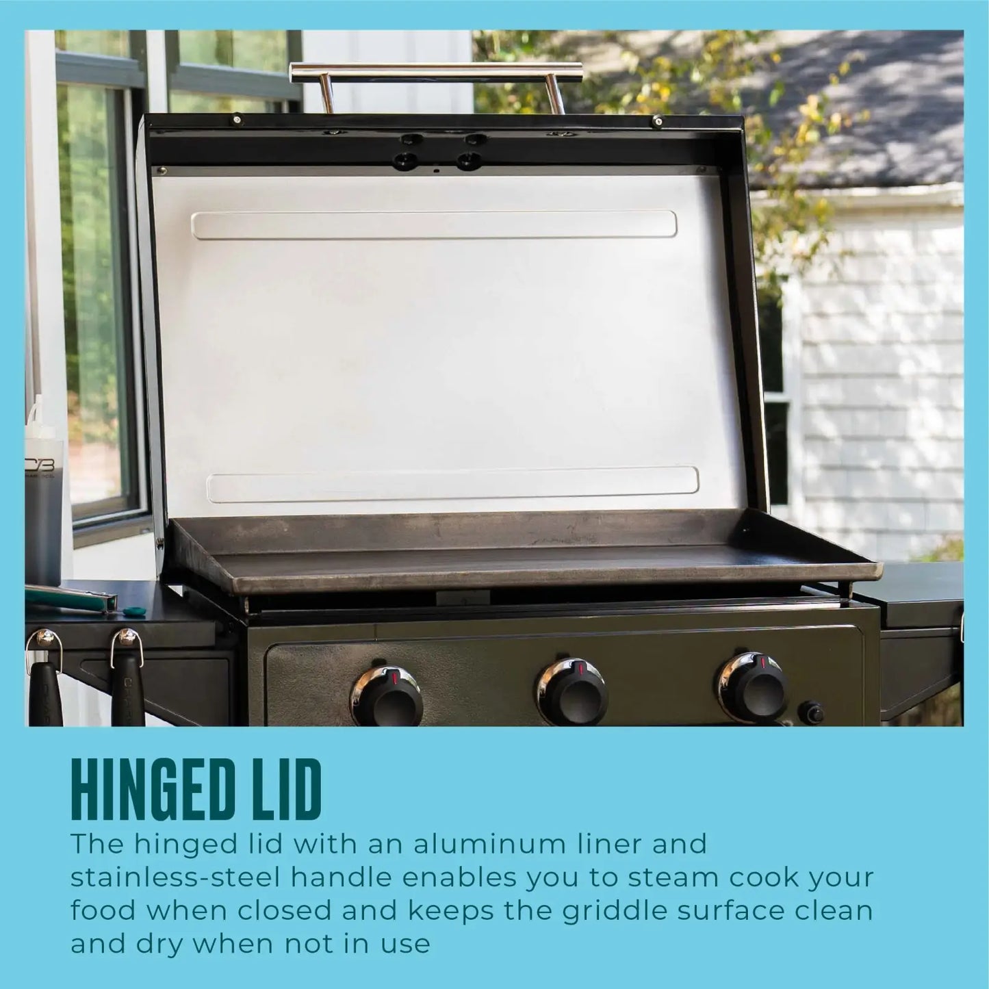 Performance Series™ 28" XL Propane Gas Griddle with Cart – 3 Burner Flat Top Grill