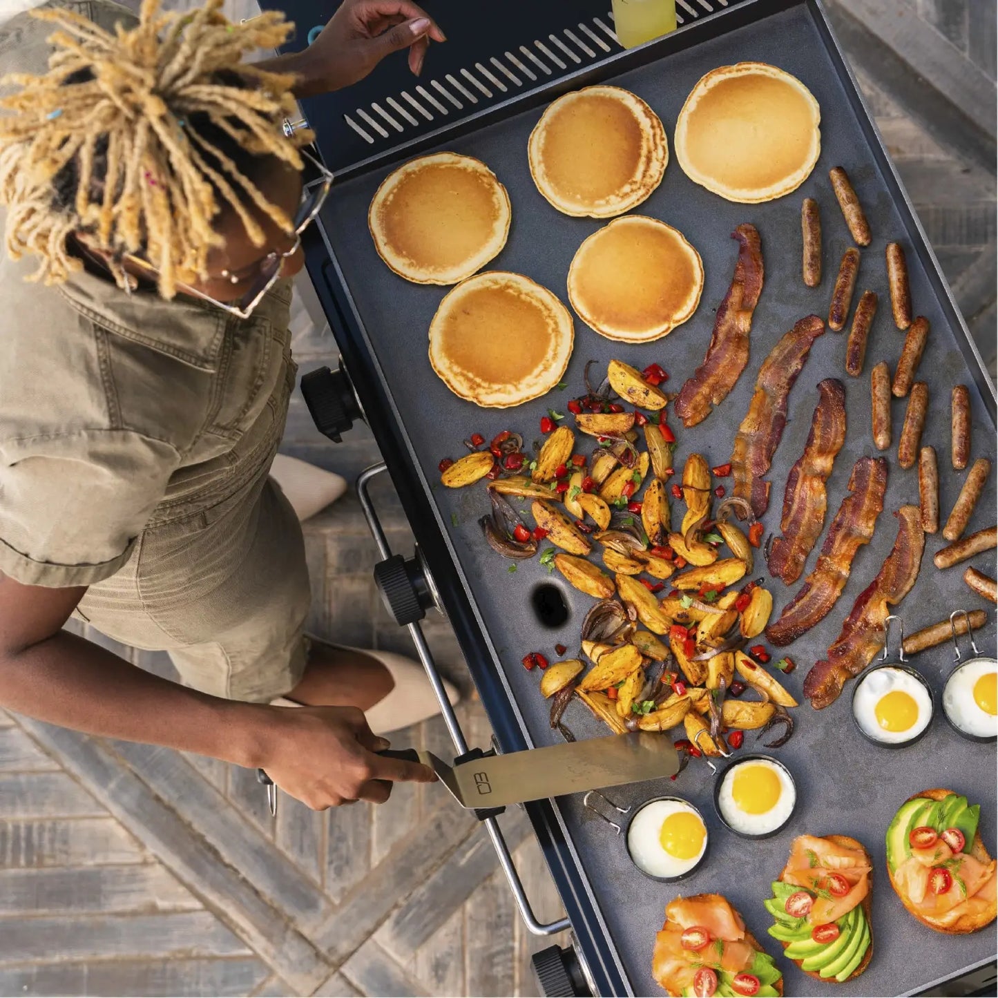 Performance Series™ 36" Propane Gas Griddle with Cart – 4 Burner Flat Top Grill