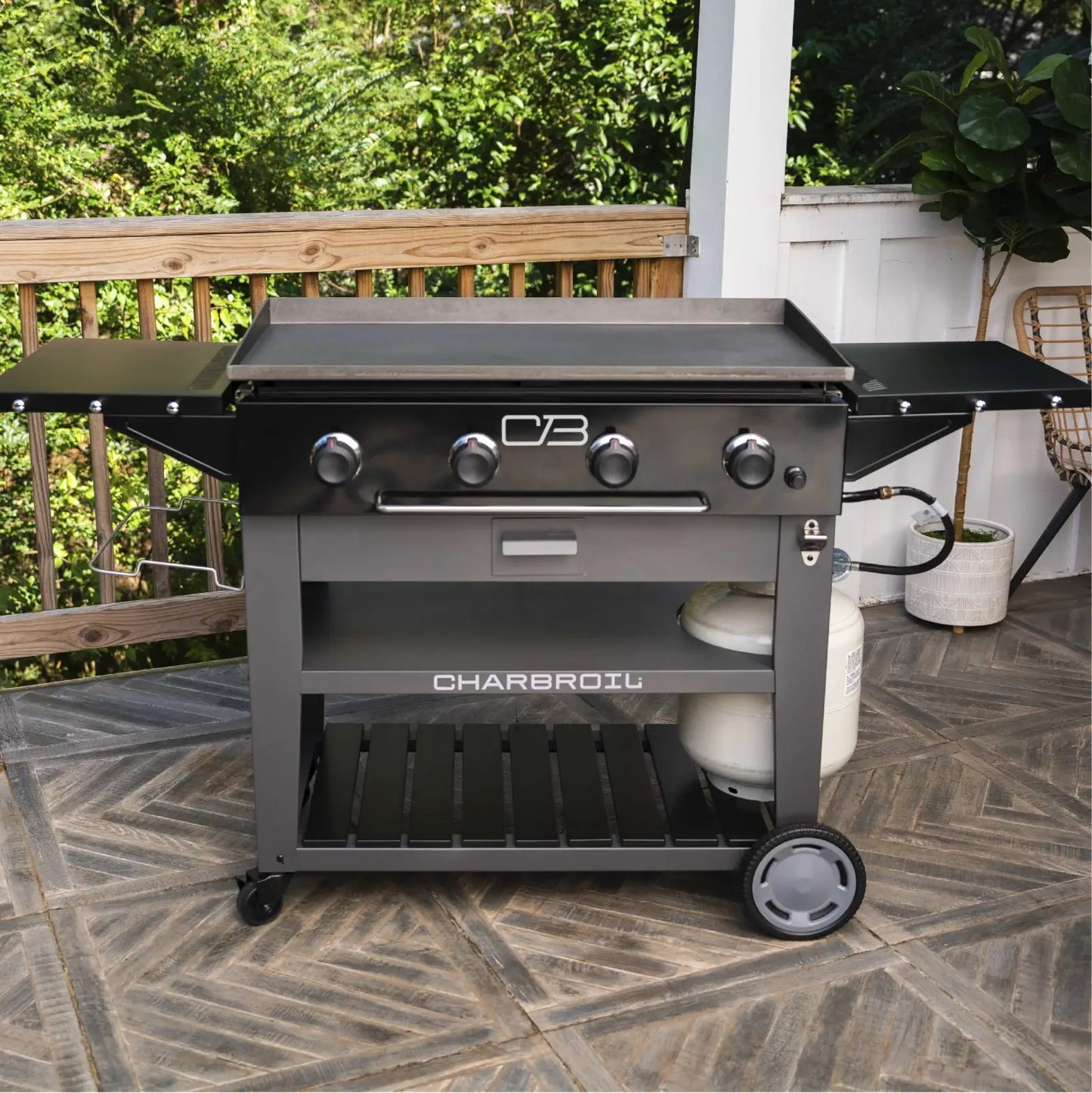 Performance Series™ 36" Propane Gas Griddle with Cart – 4 Burner Flat Top Grill
