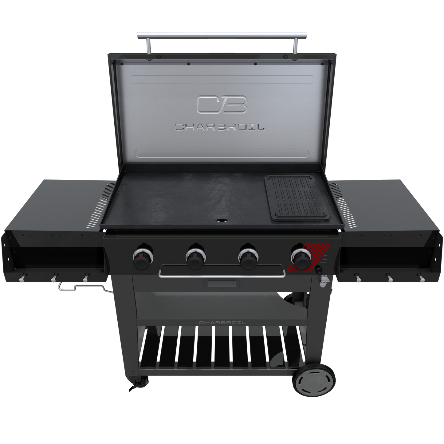 Performance Series™ 36" Deluxe Propane Gas Griddle with Cart – 4 Burner Flat Top Grill