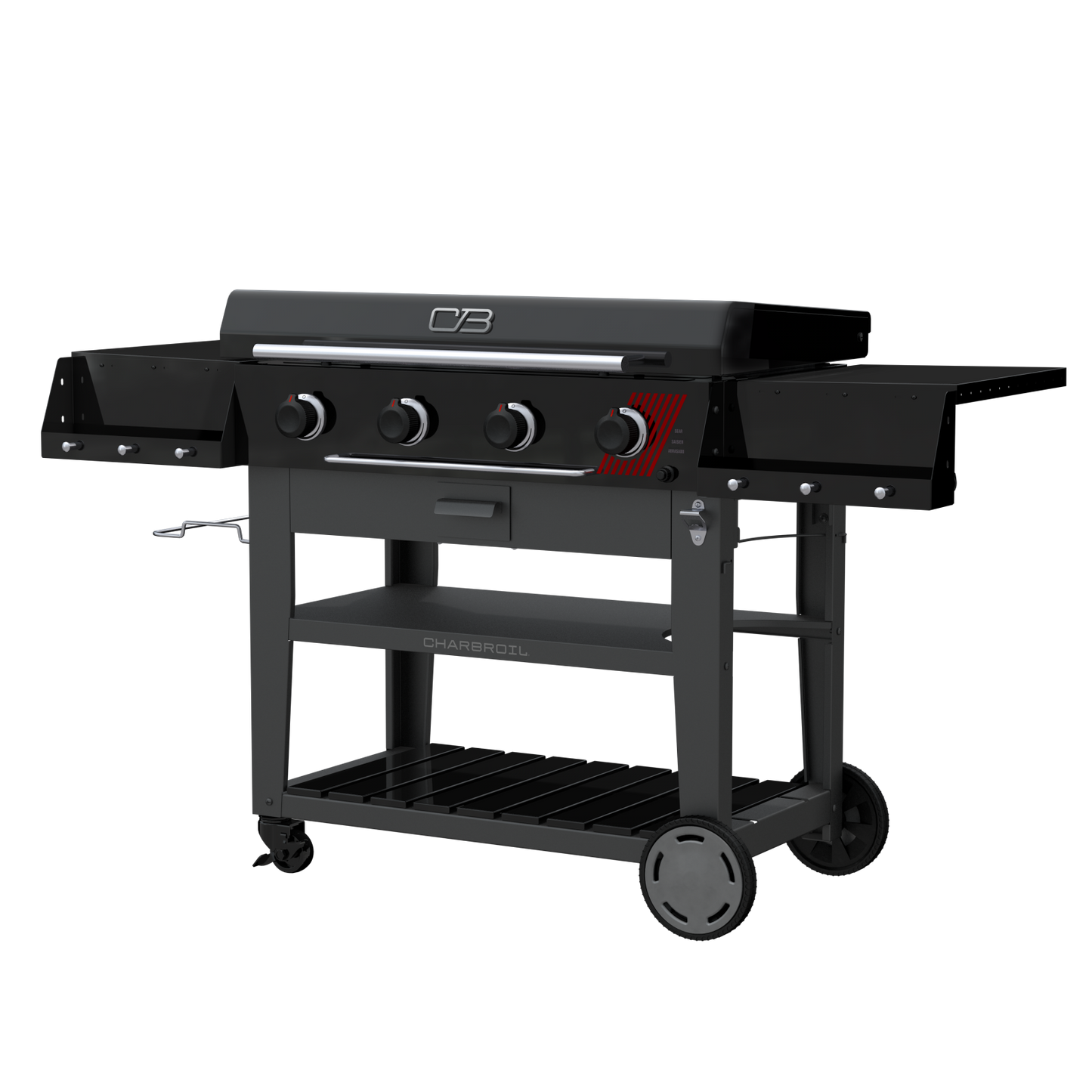 Performance Series™ 36" Deluxe Propane Gas Griddle with Cart – 4 Burner Flat Top Grill