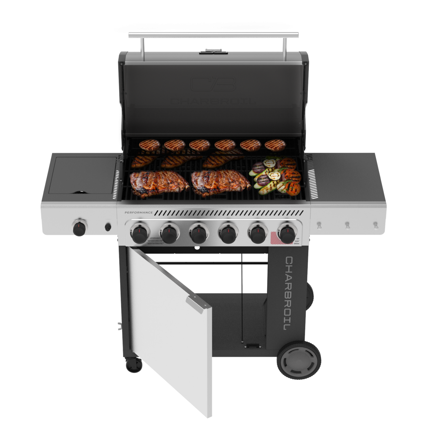 FlavorMax™ 6 Burner Gas Grill with Sear Burner and Side Burner