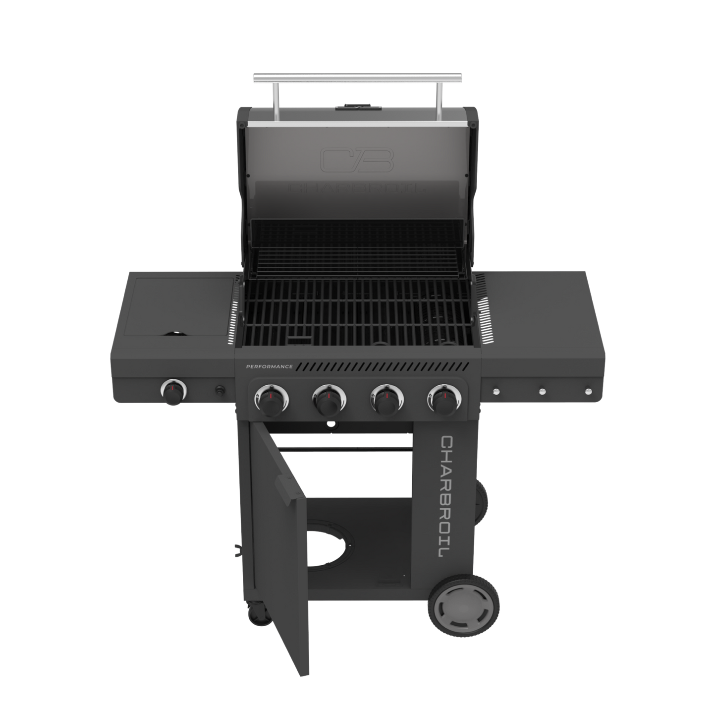 FlavorMax™ 4 Burner Gas Grill Cabinet with Side Burner