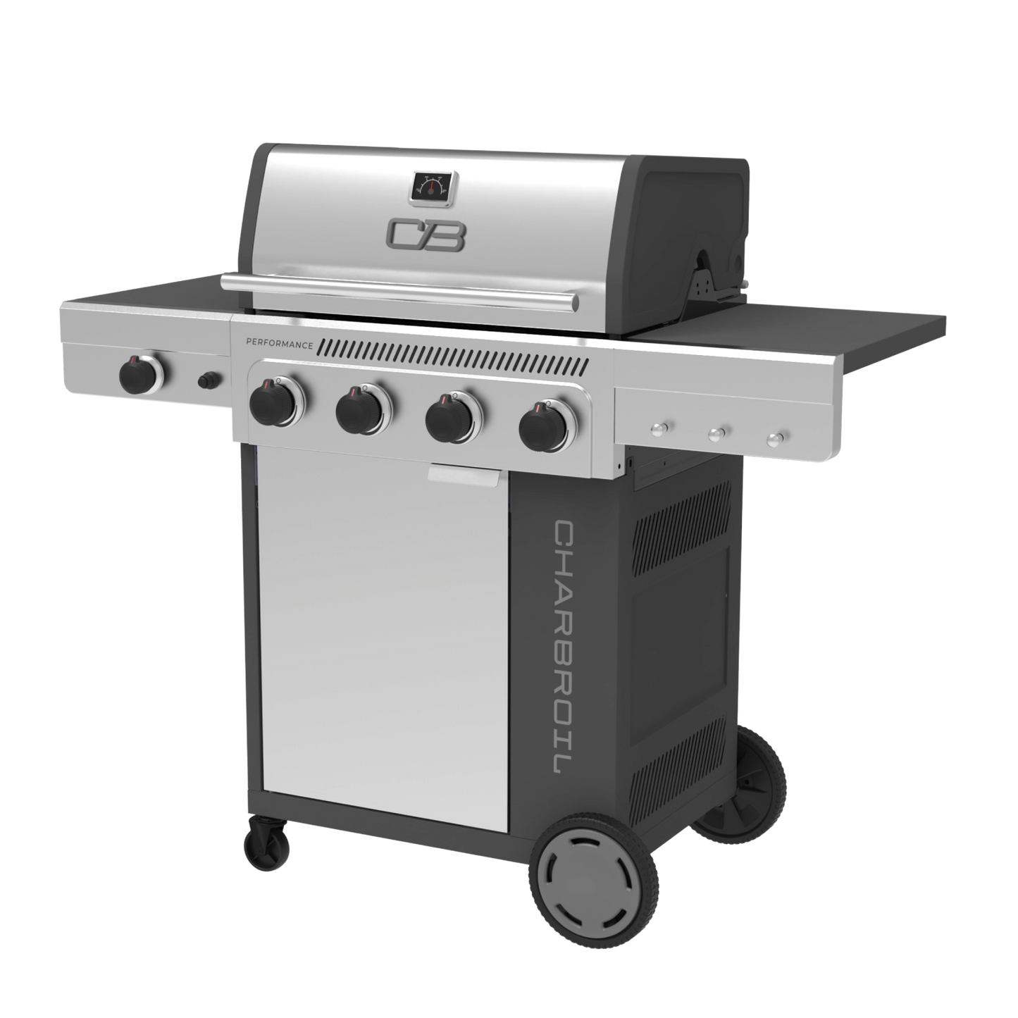FlavorMax™ 4 Burner Gas Grill Cabinet with Side Burner