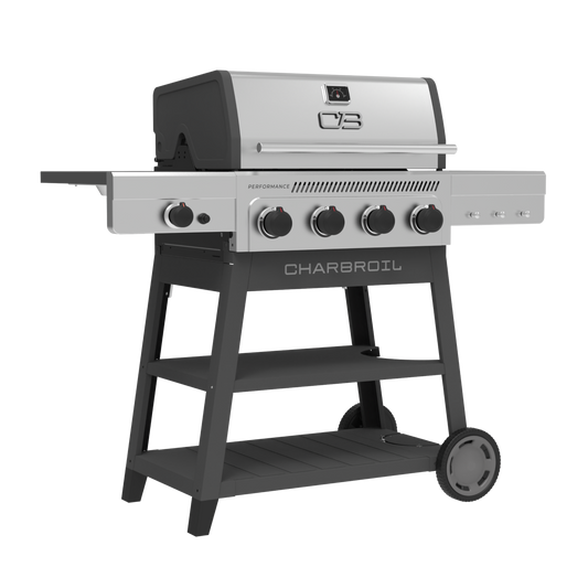 FlavorMax™ 4 Burner Cart Gas Grill with Side Burner