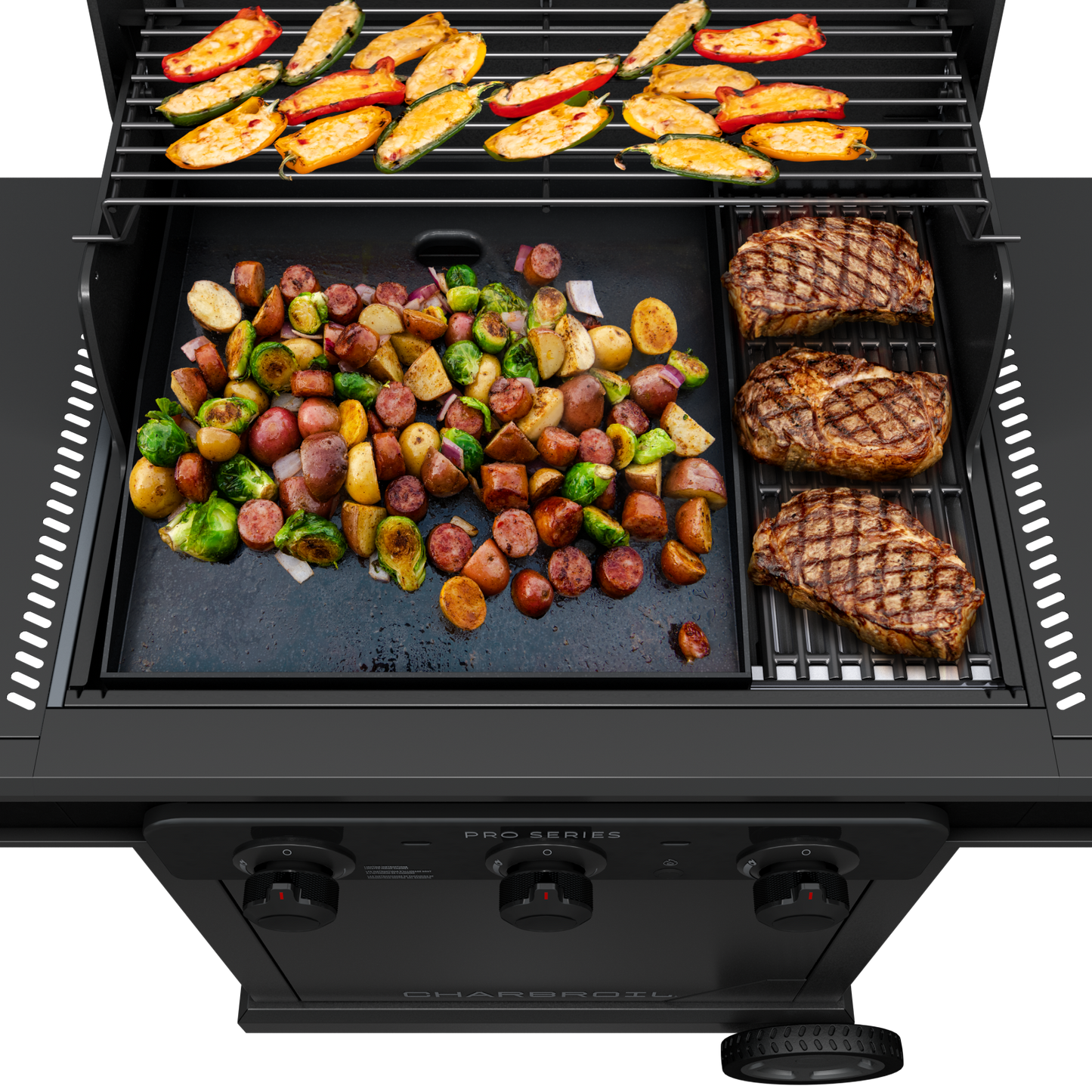 Pro Series™ 3-Burner Gas Grill & Griddle