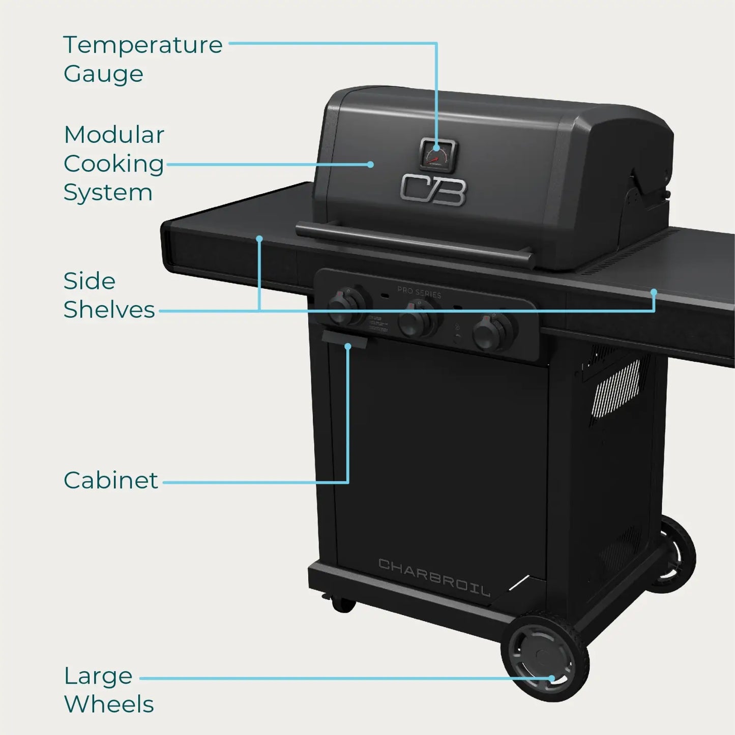 Pro Series™ 3-Burner Gas Grill & Griddle