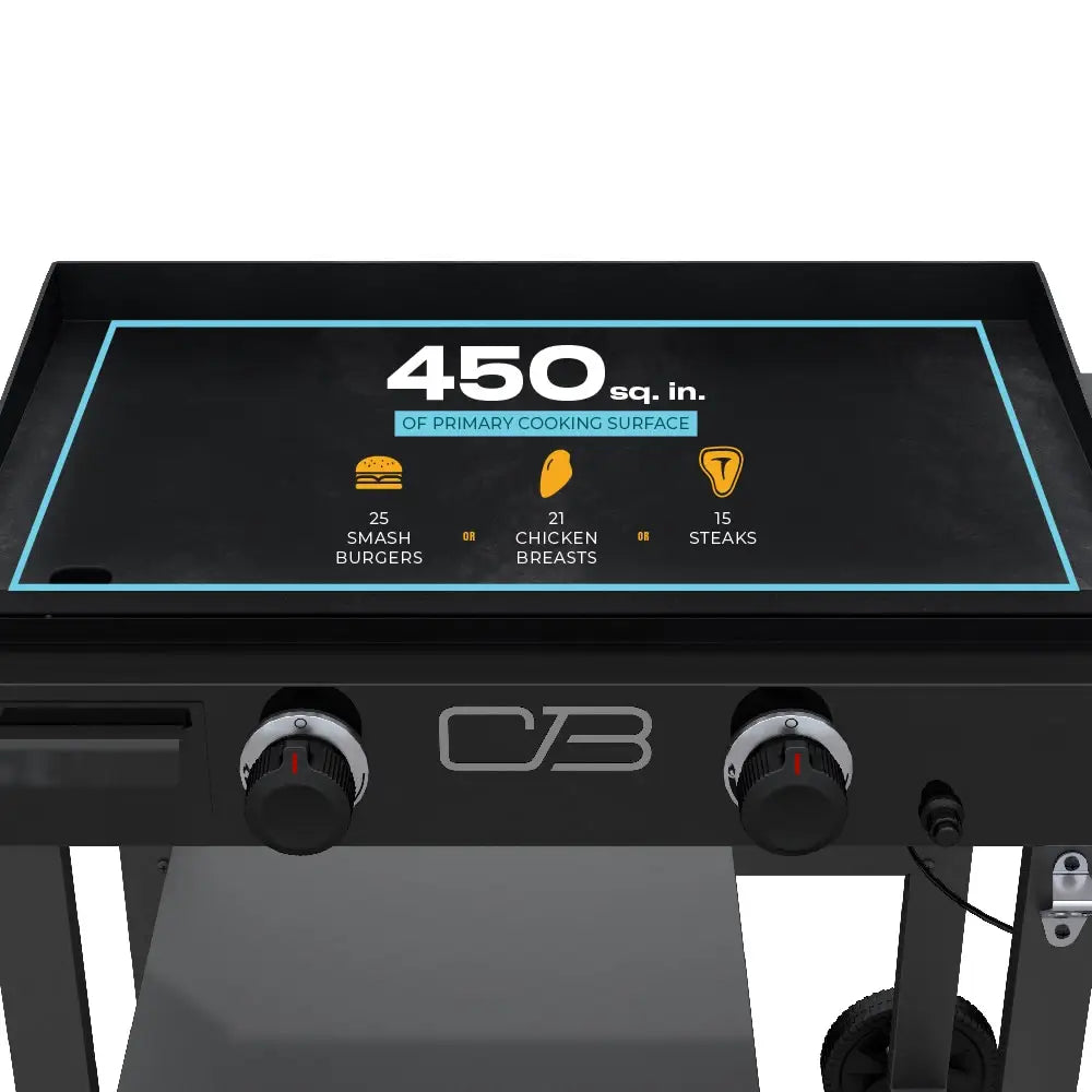 Performance Series™ 28" 2-Burner Propane Gas Griddle with Cart