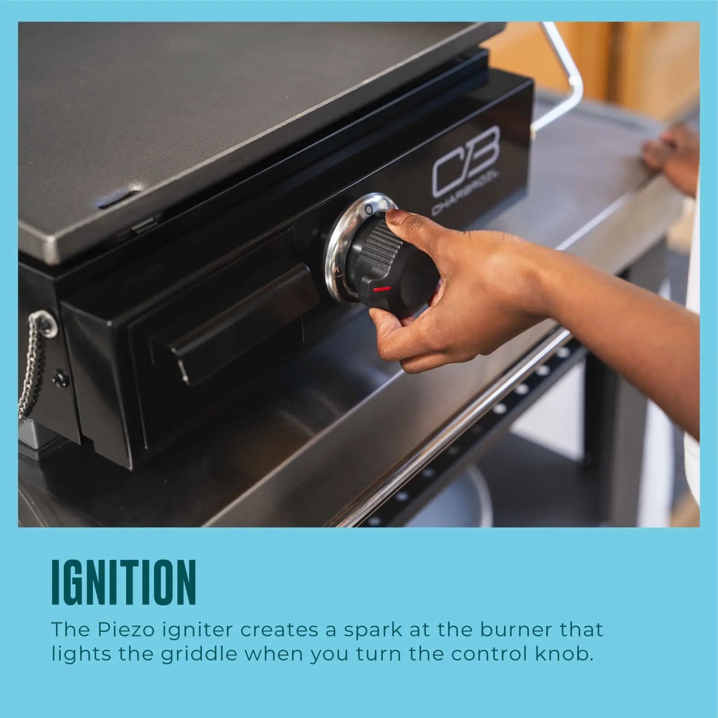 Performance Series™ 17" Portable Tabletop 1-Burner Propane Gas Griddle