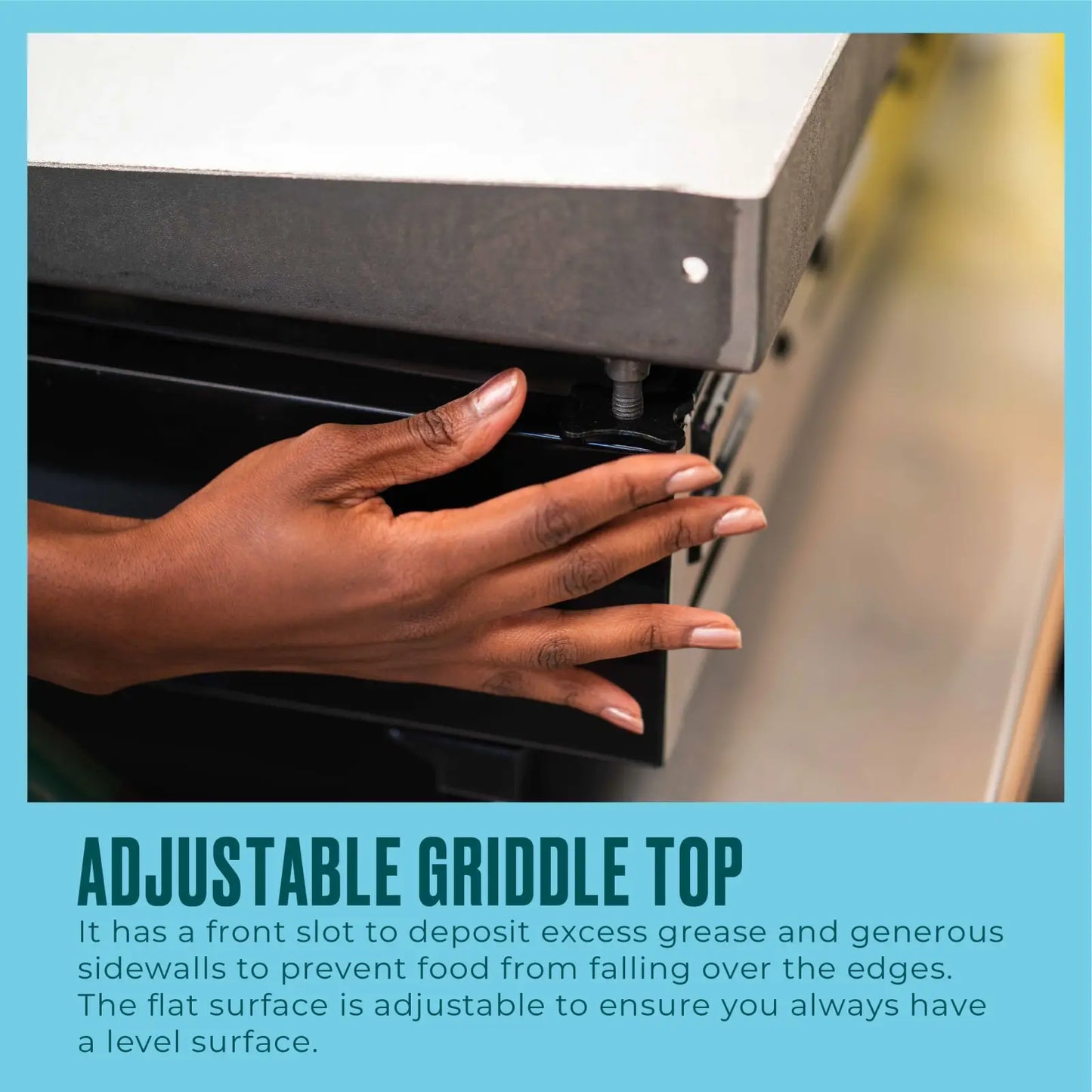 Performance Series™ 22" Portable Tabletop 2-Burner Propane Gas Griddle